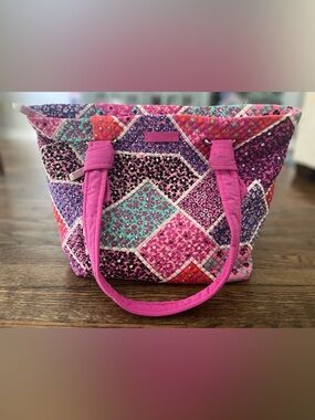 Vera Bradley Pink Patchwork Quilted Tote